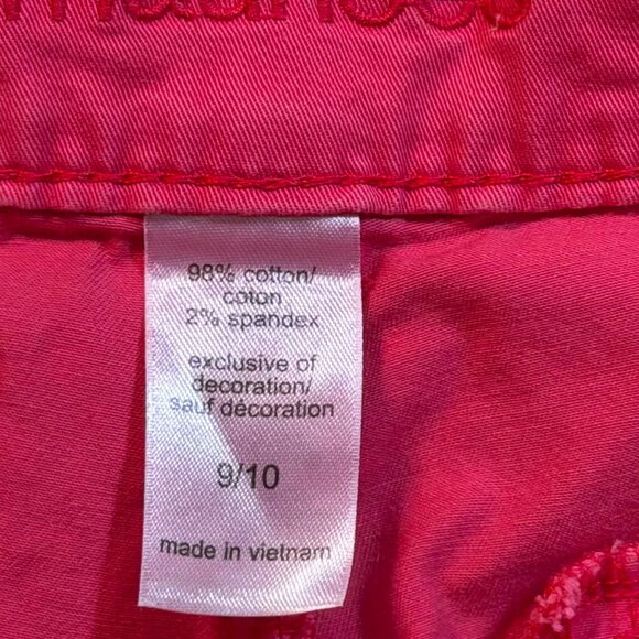 TWO Pairs Khaki Shorts- Maurice's SIZE 9/10 Watermelon AND Old Navy SIZE 8 White - Picture 5 of 13